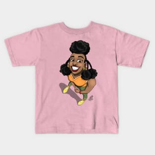 Grinning girl Kids T-Shirt